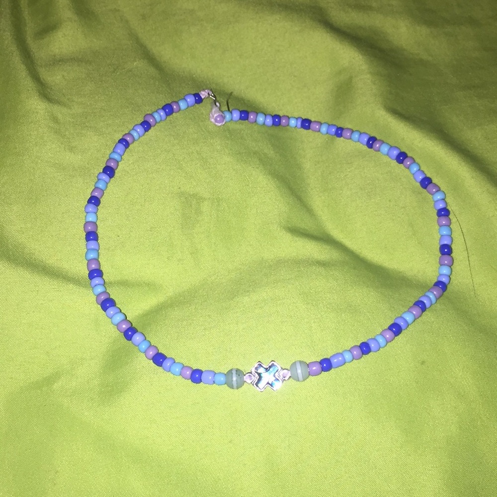 Navy blue, teal, purple and light blue